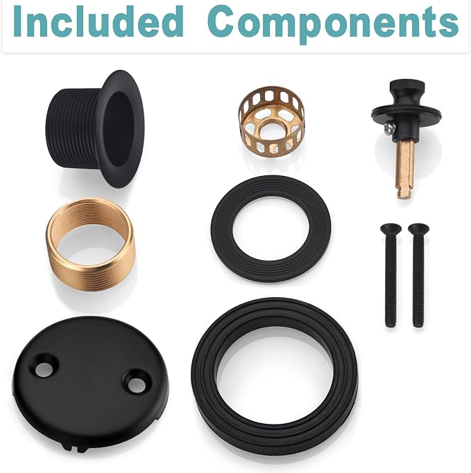 BESTILL Lift and Turn Bathtub Drain Bath Tub Trim Set Conversion Kit, Matte - Image 4