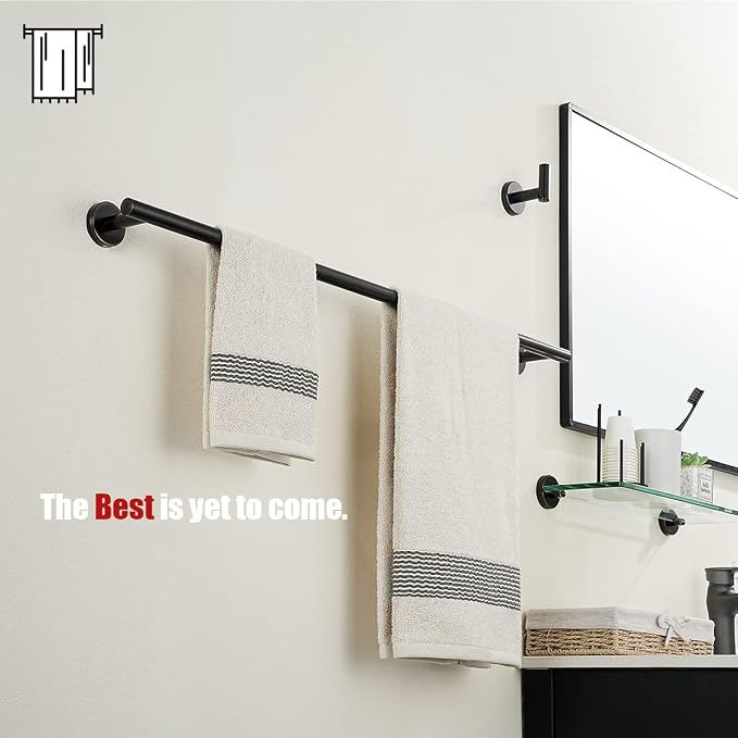 JQK Oil Rubbed Bronze Towel Bar, 33 Inch 304 Stainless Steel Thicken 0.8mm - Image 5