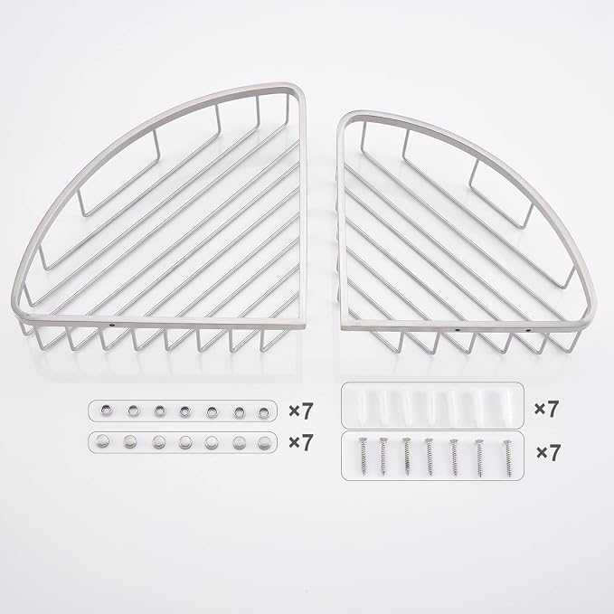 Corner Shower Caddy Organizer, SUS304 Stainless Steel Heavy Duty Rust-Proof - Image 7