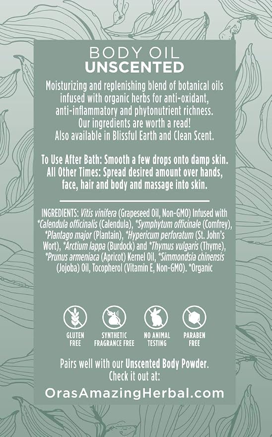 Unscented Body Oil Travel Size - Image 5
