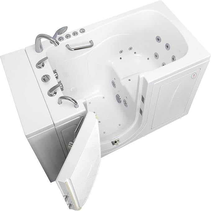 Ella Capri 30"x52" Acrylic Air and Hydro Massage and Heated Seat Walk-In Bathtub - Image 9