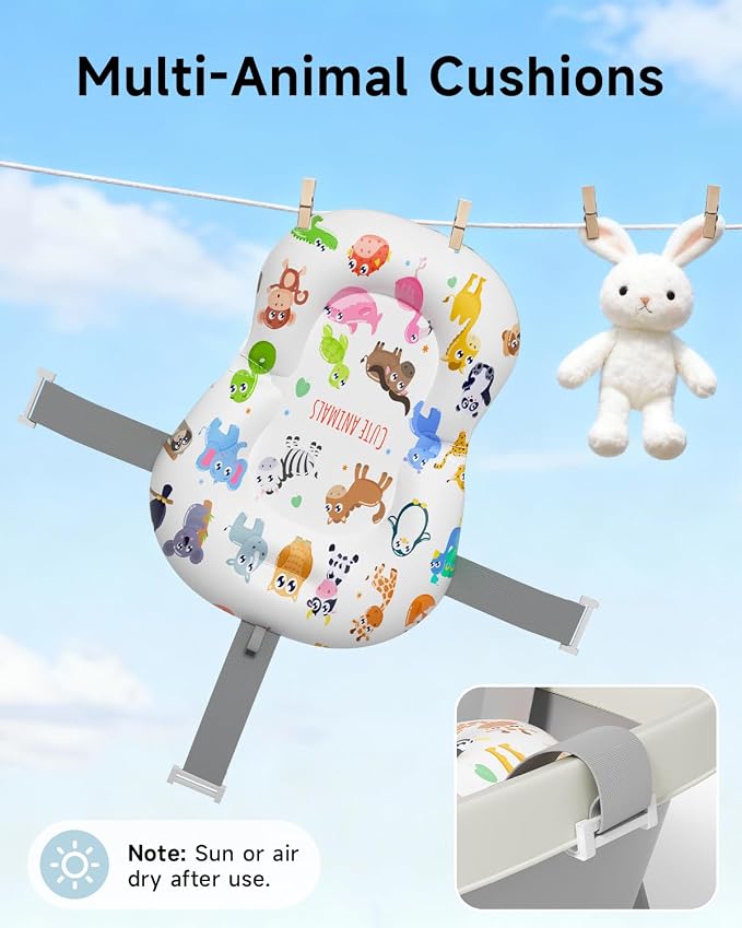 Collapsible Baby Bathtub, Large Infant Bath Tub - Image 5