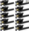 KAMOTA Privacy Door Levers, 10 Pack Matte Black Door Handles Bed and Bath Door by KAMOTA