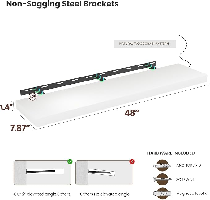 Vivelove Wooden Floating Shelves - Image 7