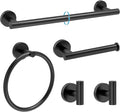 Matte Black Bathroom Accessories, Bathroom Hardware Set, SUS304 Stainless Steel by DIYMyHome