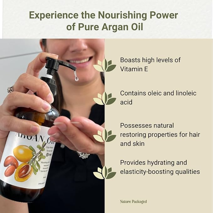 Argan Oil for Hair Growth Oil 8oz - Image 2
