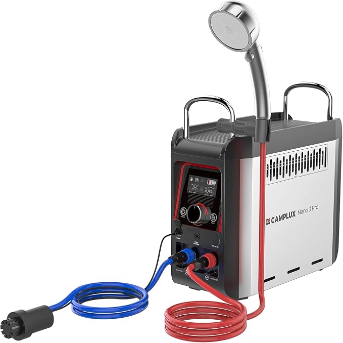 CAMPLUX Portable Water Heater for Camping Shower, Nano 3 Pro, 1 lb Portable by CAMPLUX