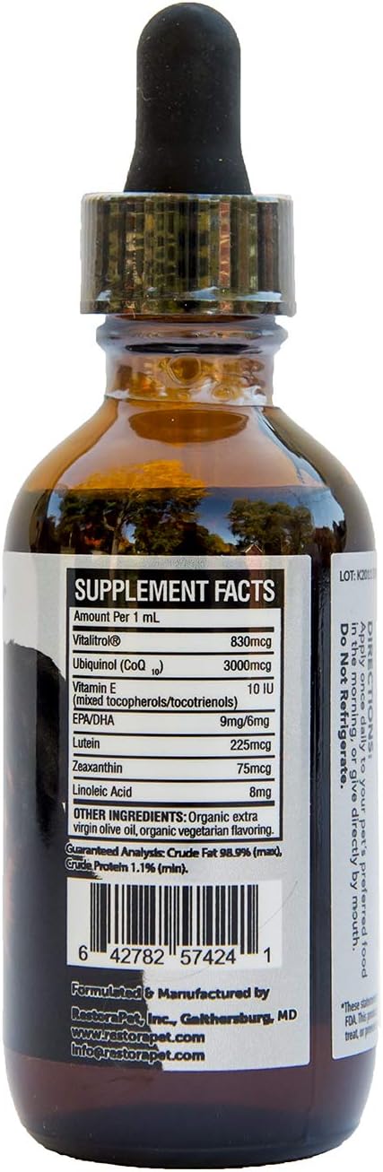 RestoraPet 1-Pack Dog & Cat Bacon Liquid Multivitamin | Dog Arthritis Pain - Image 9