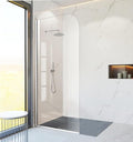 Glass Shower Door Screen, Simple Single Panel by PHMUNY