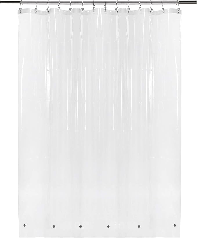 Barossa Design Clear Shower Curtain Liner 82 Width by 74 Height by BarossaDesign