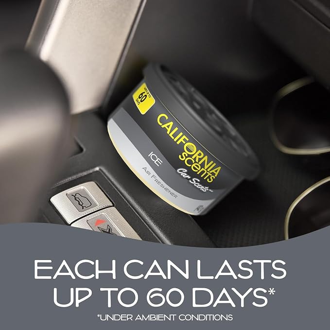 California Scents Car Freshener Can, Odor Neutralizer, Stocking Stuffers - Image 3