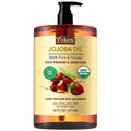 Pure Jojoba Oil Organic USDA Certified 16 fl oz, 100% Natural Jojoba Oil by Yoken