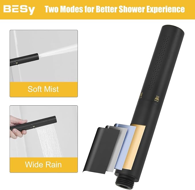 BESy Tub Filler Freestanding Bathtub Faucet Free Standing Tub Faucet Matte - Image 7