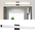 Bathroom Vanity Light Brushed Black Square LED 31.5 inch 24W 4000K Natural by Enjoyyourhealthylife