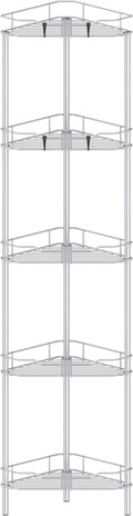 5 Tier Floor Standing Corner Shower Caddy Organizer Shelf by HuggieGems