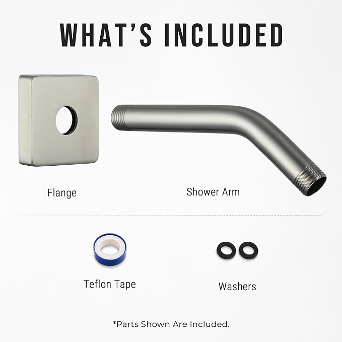 G-Promise All Metal 6-Inch Shower Arm - Image 7