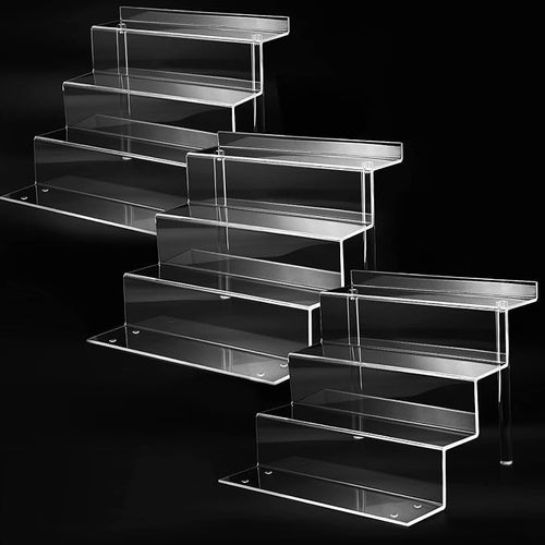 12 Inch Acrylic Shelf for Perfume Organizer in 3 Pack, 4 Tier Funko POP Shelves by bigantss
