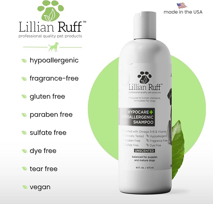 Lillian Ruff PRO Formula HypoCare+ Oatmeal Dog Shampoo | Clinically Tested - Image 6