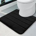 Buganda Memory Foam U-Shaped Contour Toilet Rugs, Non Slip Absorbent, Thick by Buganda