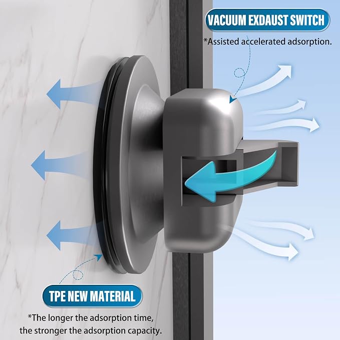 Onemake Shower Caddy Suction Cup, No Drilling Bathroom Shower Shelf, Corner - Image 8