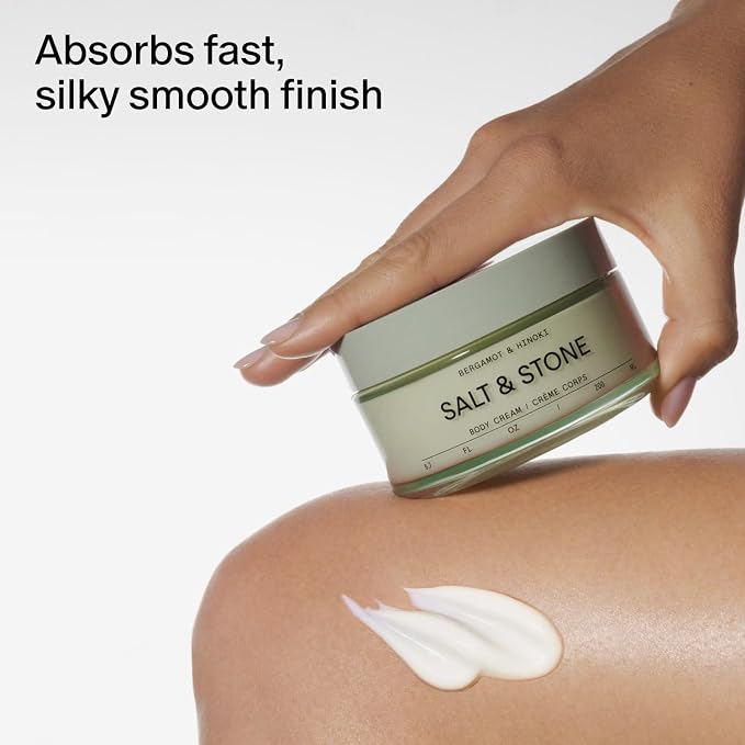 Salt & Stone Body Cream – Bergamot & Hinoki | Hydrating Formula - Image 7