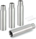TAISHER 4PCS Stainless Steel Pipe Fittings, 1/4" NPT Male x 1/4" NPT Female by TAISHER