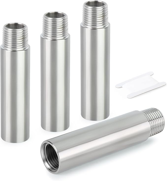 TAISHER 4PCS Stainless Steel Pipe Fittings, 1/4" NPT Male x 1/4" NPT Female by TAISHER