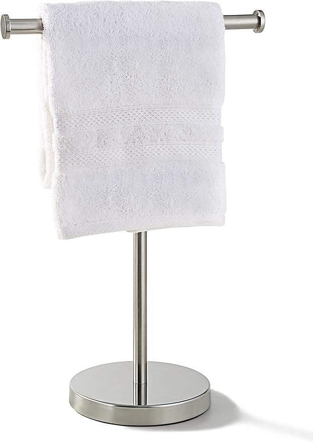 SunnyPoint Countertop Hand Towel Holder Stand – 16.5" Tall Stainless Steel by SunnyPoint