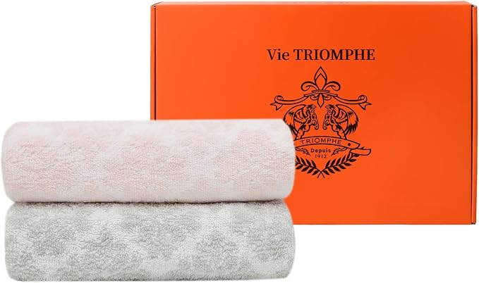 Vie Triomphe Facial Towels Washcloth Hand Towels Bathroom Decor 13x29 Inch by VieTRIOMPHETRIOMPHEDepuis1
