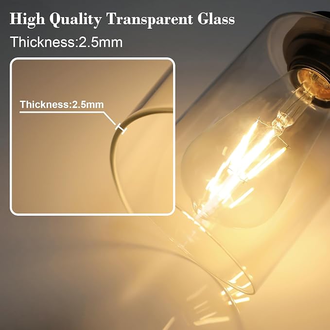 Unicozin Modern Bathroom Light Fixtures, 4 Light Vanity Lights Over Mirror - Image 8