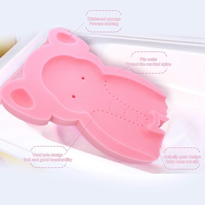 Soft Infant Bath Sponge Elephant Baby Bath Mat Newborn Comfy Foam Skid-Proof - Image 8