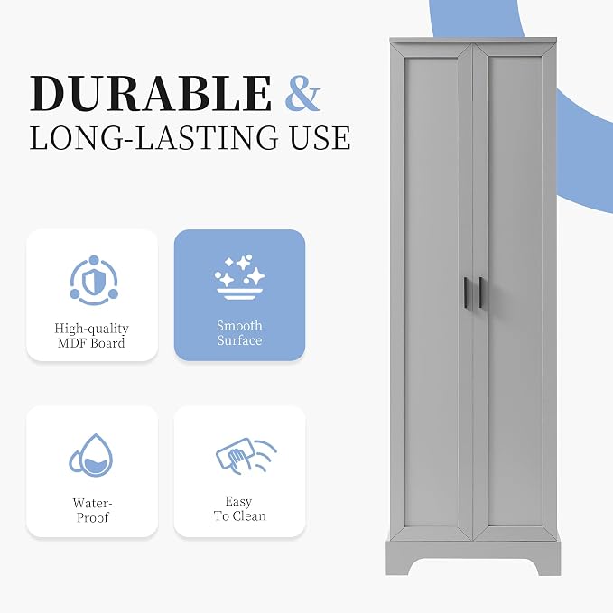 Favfurish 70" Tall Bathroom Storage Cabinet - Image 7