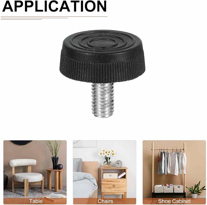 M8x17x30mm Screw on Furniture Glide Leveling Feet - Image 4