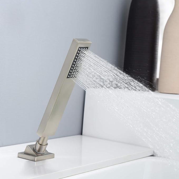 sumerain Waterfall Bathtub Faucet Brushed Nickel - Image 7