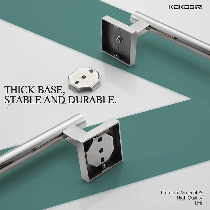 KOKOSIRI Bath Towel Bar Bathroom Towel Holder - Image 8