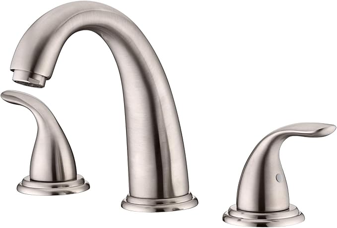 sumerain Two Handle Roman Tub Faucet Brushed Nickel by SUMERAINFAUCETS