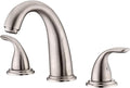 sumerain Two Handle Roman Tub Faucet Brushed Nickel by SUMERAINFAUCETS