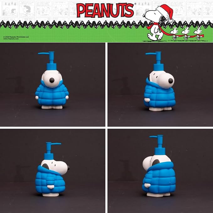 Peanuts Snoopy Puffer Coat Holiday Christmas Soap/Lotion/Hand Sanitizer Resin - Image 4