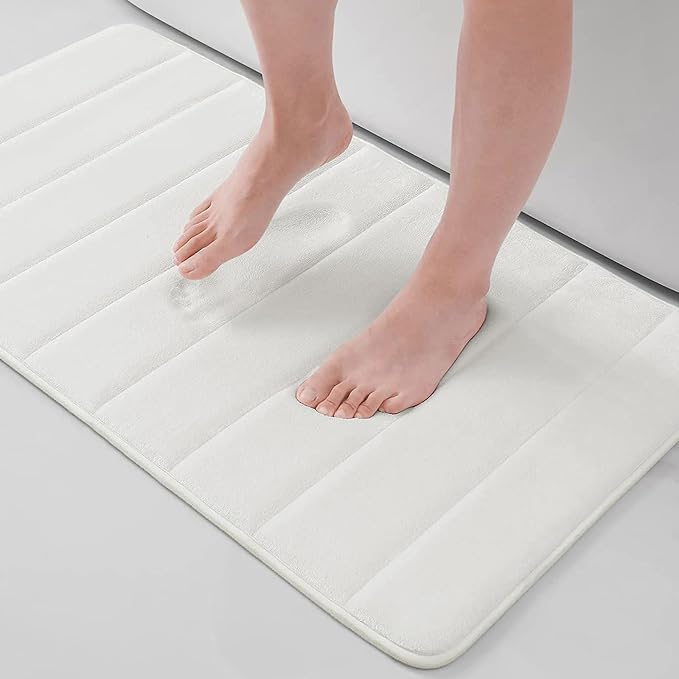 Buganda Memory Foam Bath Mat, Ultra Soft and Non-Slip Bathroom Rugs, Water by Buganda
