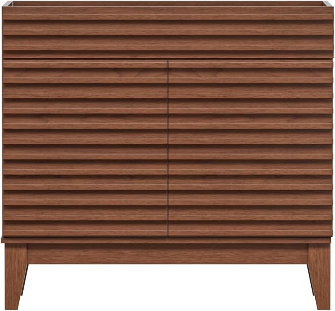 ROOMTEC 36" Bathroom Vanity, Mid-Century Freestanding Bathroom Cabinet Vanity - Image 6