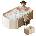 Toddler Bath Tub for Shower, Portable Baby Bathtub, Foldable Kids Bathtub – by Unknown