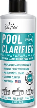 Pool Clarifier - Natural Chitosan Clarifier, Swimming Pool Cleaner Liquid by BubbyShine