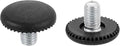 M8x10x25mm Screw on Furniture Glide Leveling Feet by DTGN