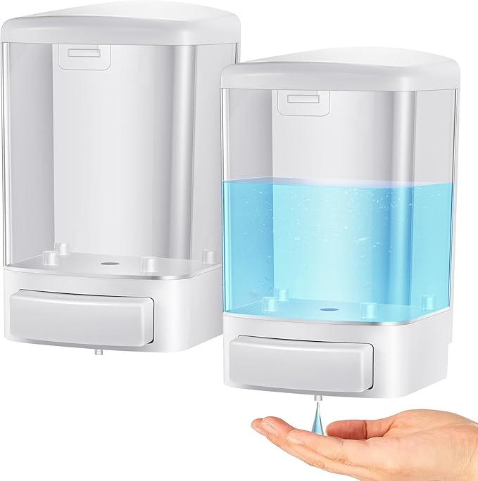 Hushee 2 Pcs Commercial Soap Dispenser Wall Mounted Manual Soap Dispenser by Hushee