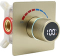 Concealed LED Digital Display Shower Diverter Valve Shower Mixing Valve Single by Backnets