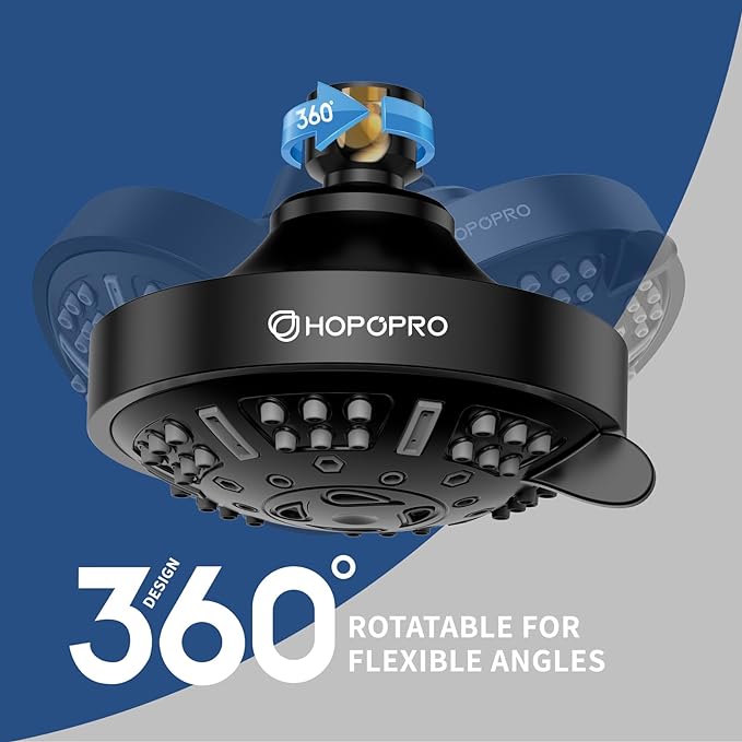 HOPOPRO Upgraded 9 Settings High Pressure Shower Head, NBC News Recommended - Image 3