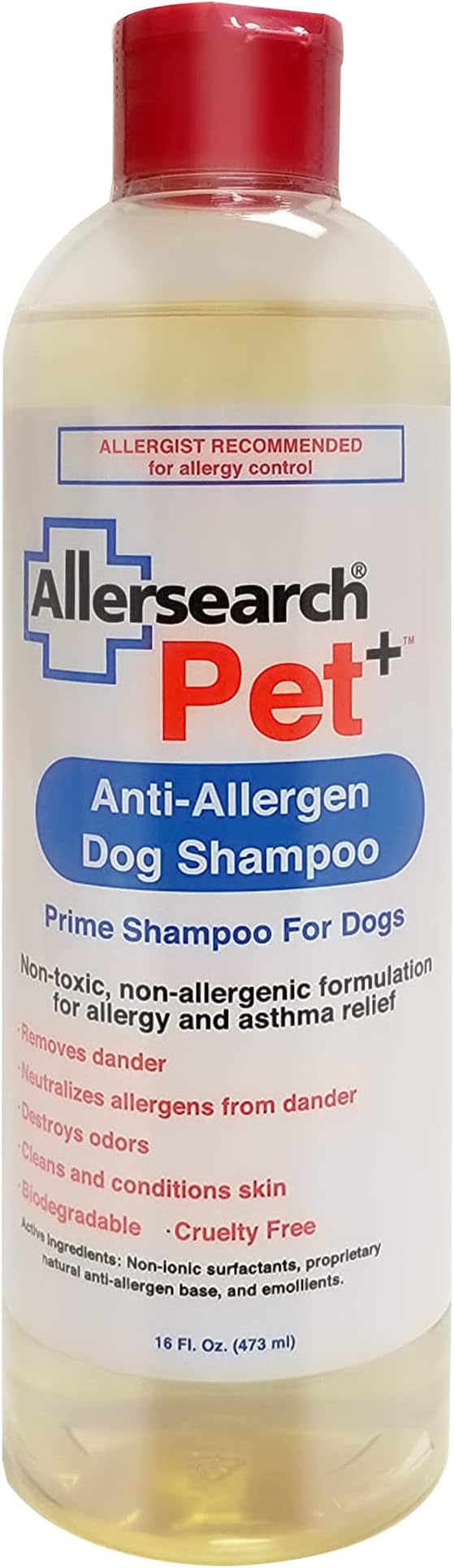 Allersearch Pet+ Anti-Allergen Dog Shampoo 16 Oz by AllersearchLaboratories
