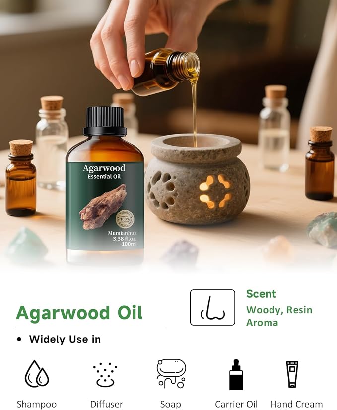 Agarwood Essential Oil, Mumianhua Natural Aromatherapy Agarwood Oil - Image 6