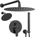 Shower Systems STARBATH 12+6" Round Dual Rainfall Shower Head by STARBATH