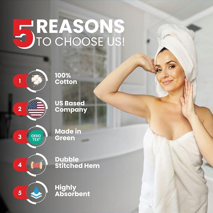 Infinitee Xclusives – Luxury Bath Sheets Towels – 1 Pack 600 GSM – 100% Ring - Image 3